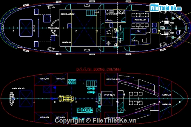 tầu kéo,cad tầu kéo,tầu kéo 300 cv